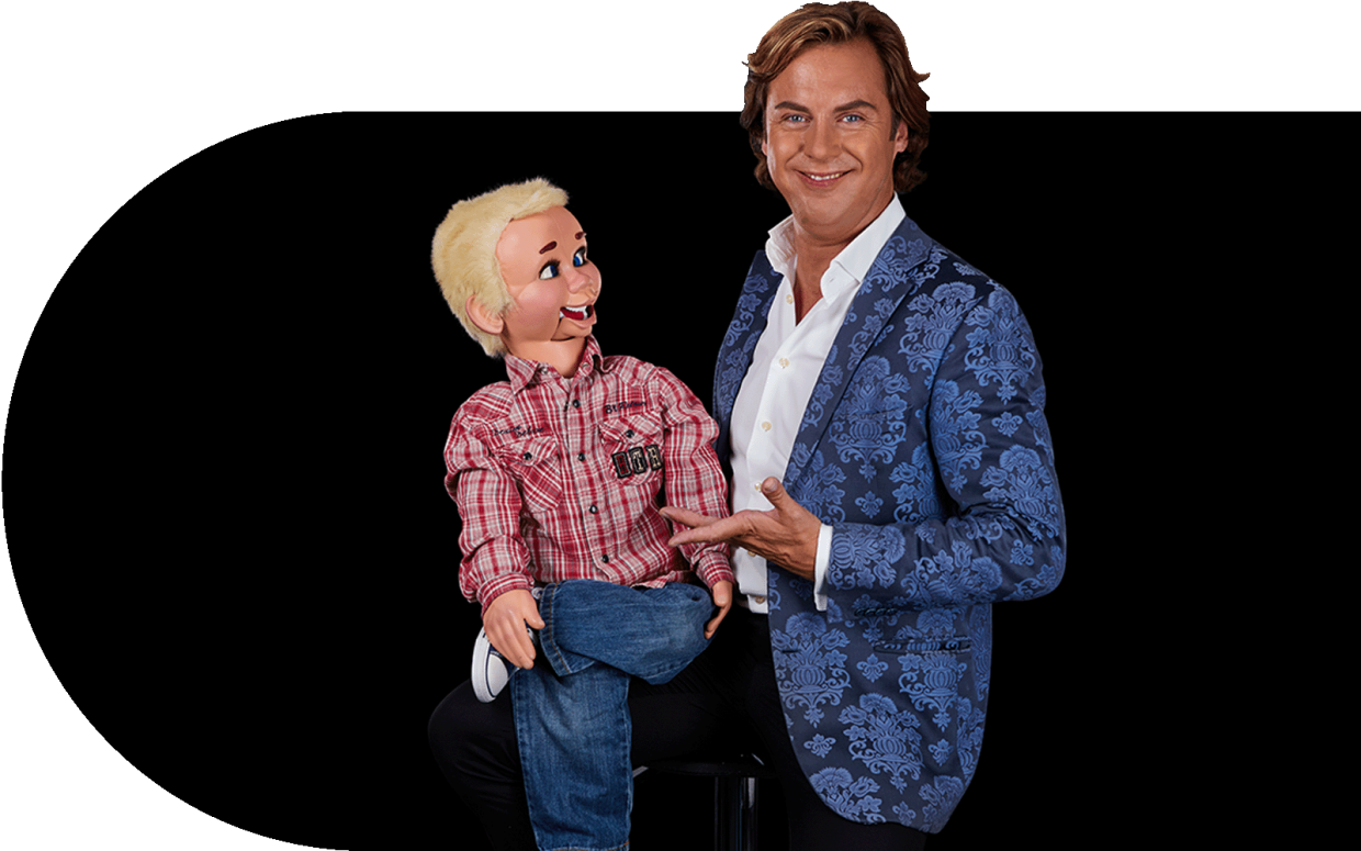 Martijn Martell en zijn buikspreekact voor al je Kindershows